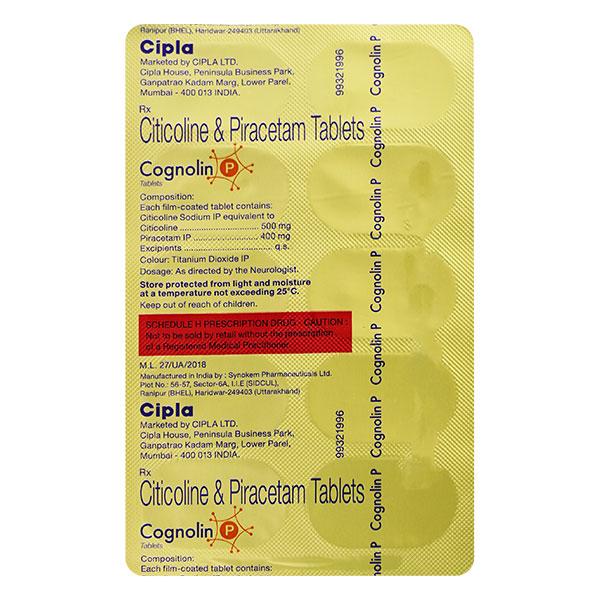 Cognolin P Tablet 10'S - Global Surgicals