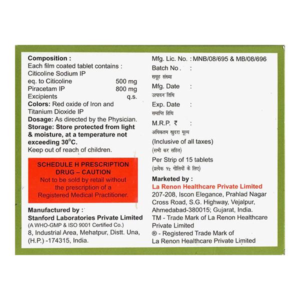COLIHENZ P 800 Tablet 15's - Global Surgicals