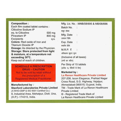 COLIHENZ P 800 Tablet 15's - Global Surgicals