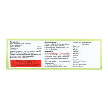 Colihenz P 800mg Tablet 10'S - Global Surgicals
