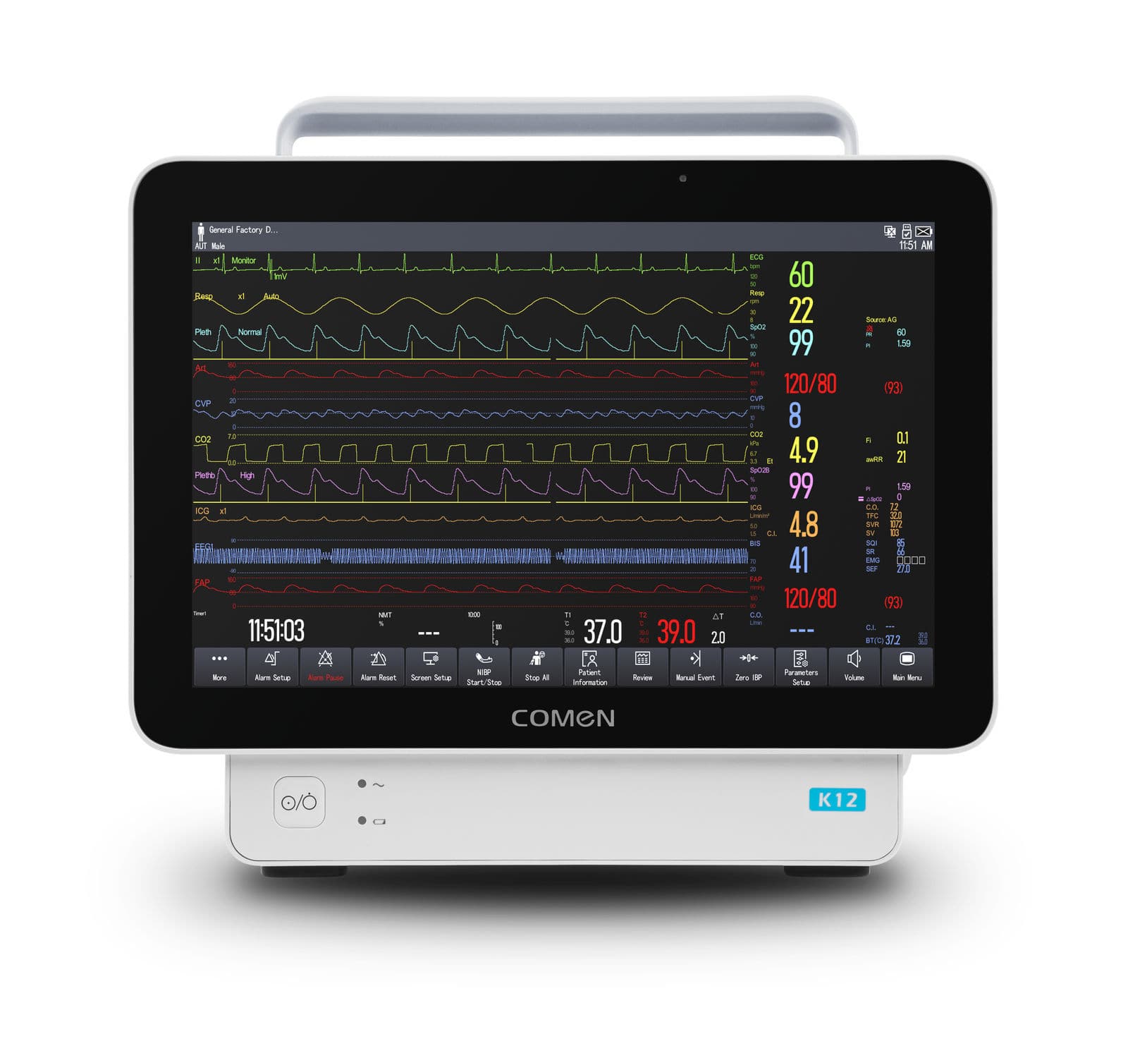 Comen 12 inch Touch Standard - Global Surgicals