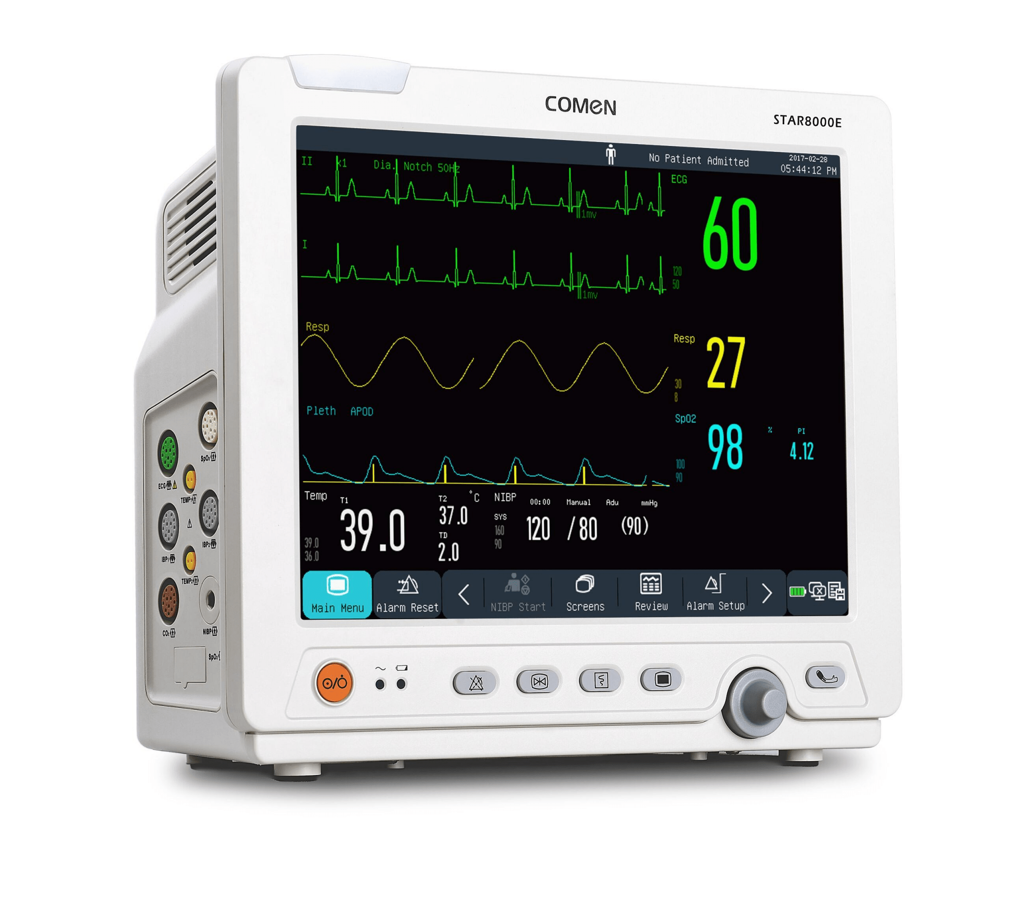 Comen 12.1 inch Non Touch - 5para Patient Monitor - Global Surgicals