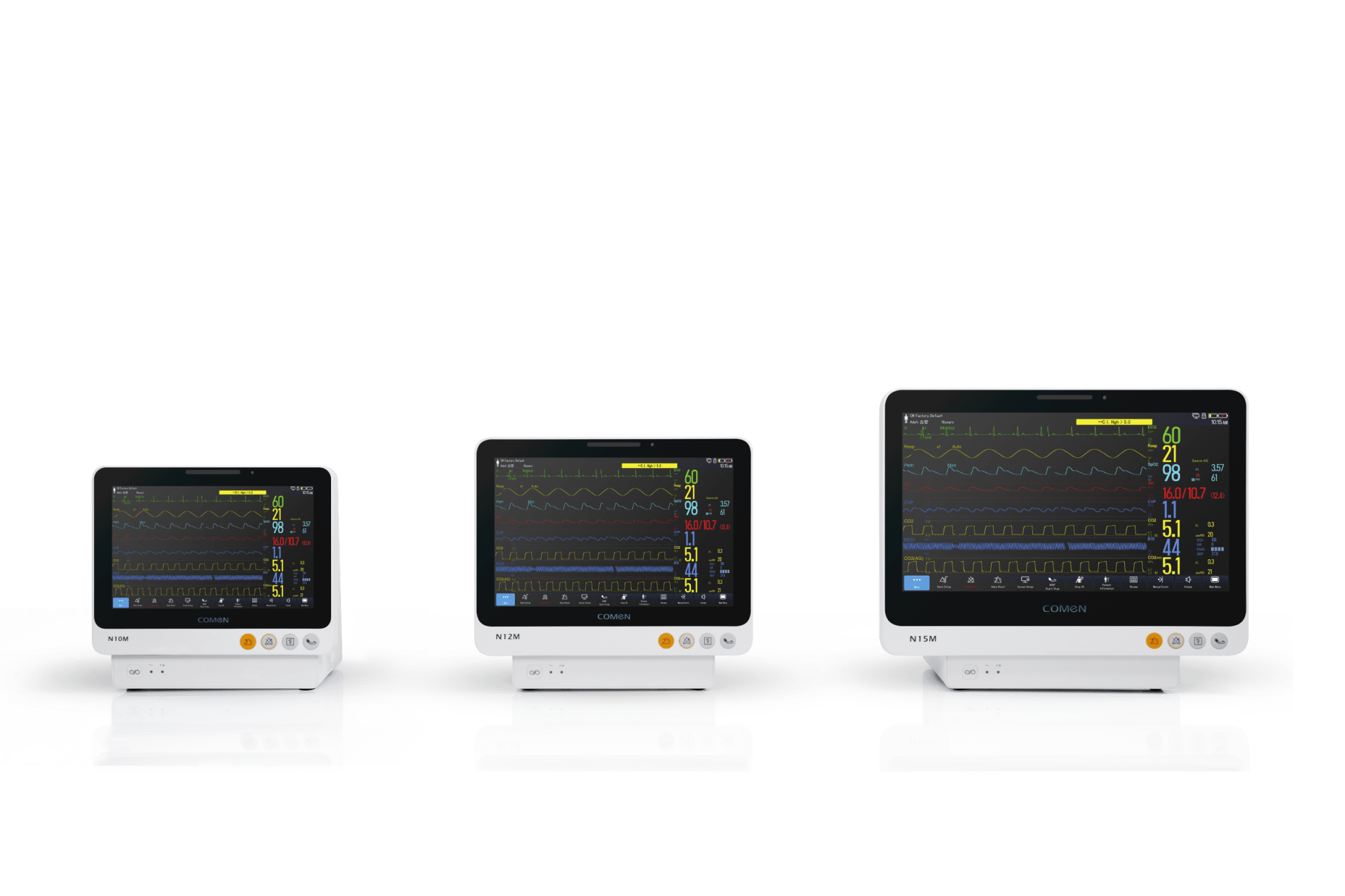 Comen 12.1 inch Touch - 5para Patient Monitor - Global Surgicals