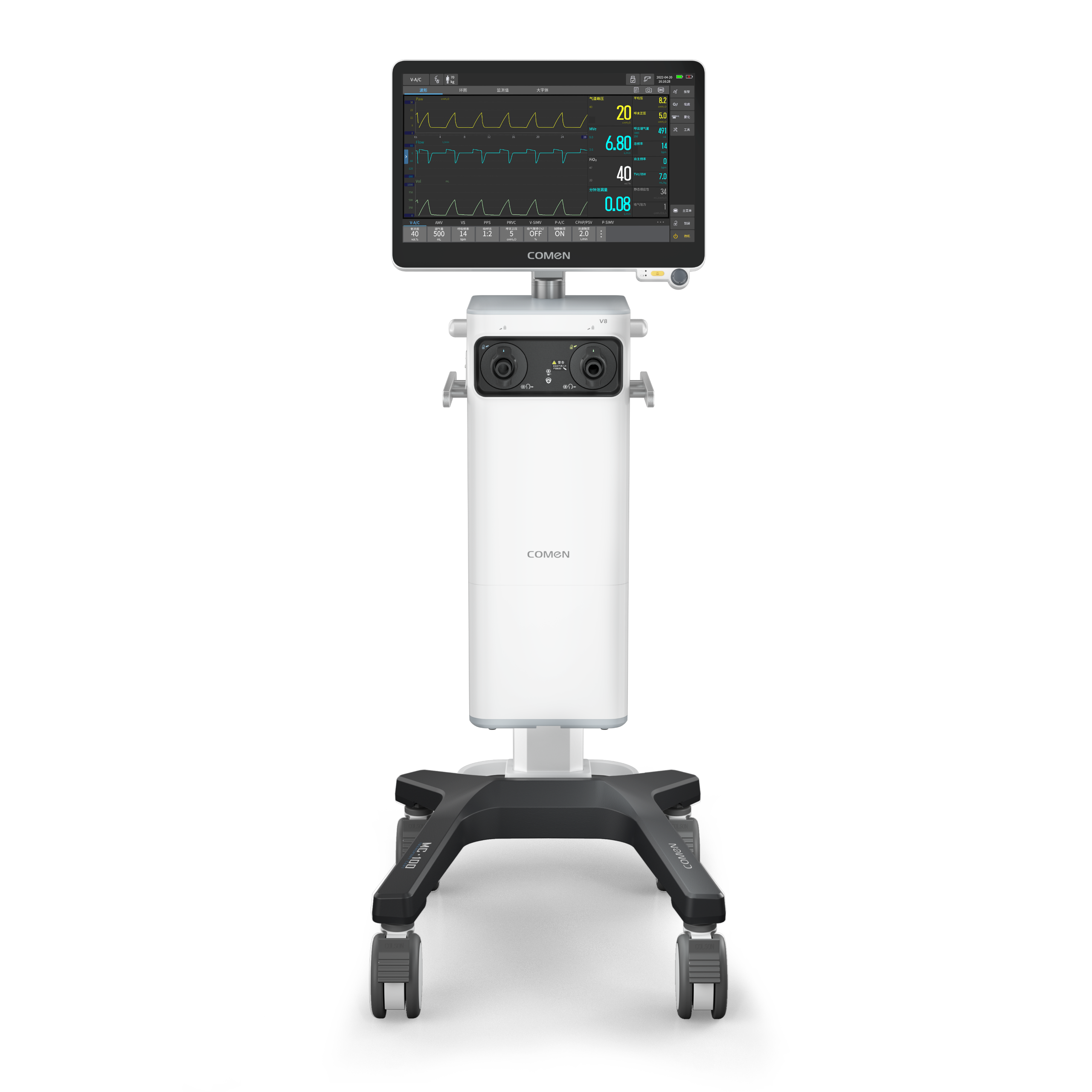 Comen 18.5 Inch Seamless Capacitive Touch Screenwith Neonatal Model With Neonatal Ventilation Model Ventilator