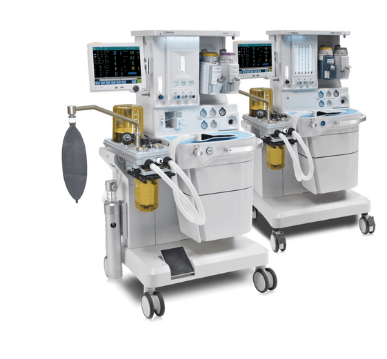 Comen Electronically controlled 12.1 inch TFT with Touch Screen 3 Gas 2 Drawer Anaesthesia Machine - Global Surgicals