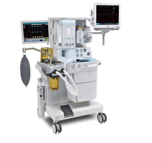 Comen Electronically controlled 15 inch TFT with Touch Screen 3 Gas 2 Drawer Anaesthesia Machine - Global Surgicals