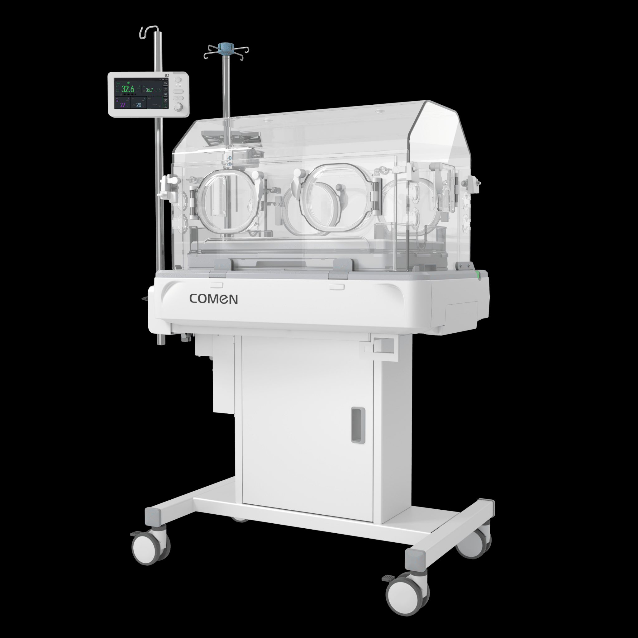 Comen Weight Scale Package Incubator with O2 Concentration Monitoring - Global Surgicals