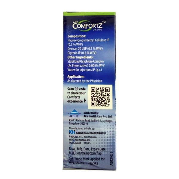 COMFORTZ Eye Drops 10ml - Global Surgicals
