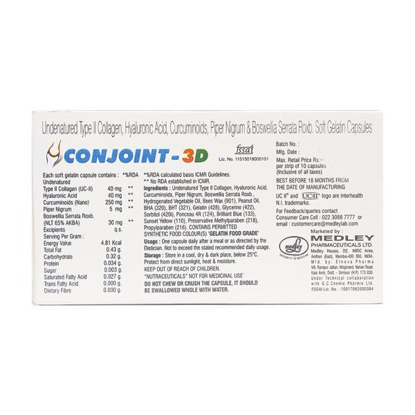 Conjoint 3D Capsule 10'S - Global Surgicals