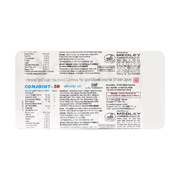 Conjoint 3D Capsule 10'S - Global Surgicals