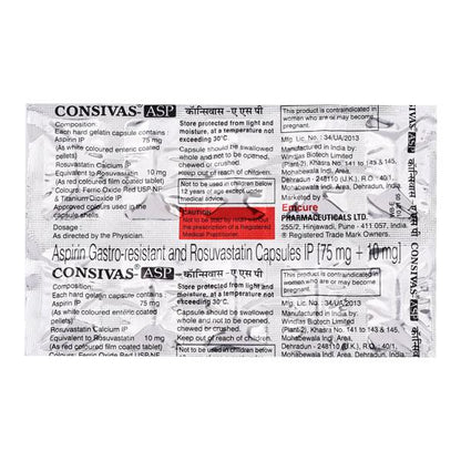 Consivas Asp Capsule 10'S - Global Surgicals