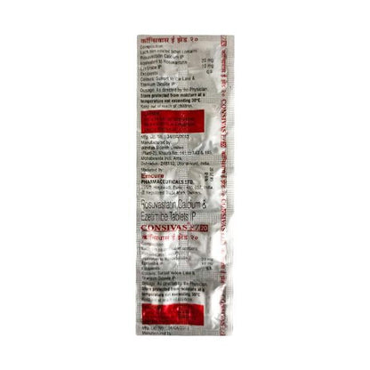 CONSIVAS EZ 20 Tablet 10's - Global Surgicals