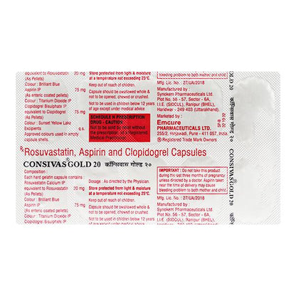 Consivas Gold 20Mg Capsule 10's - Global Surgicals