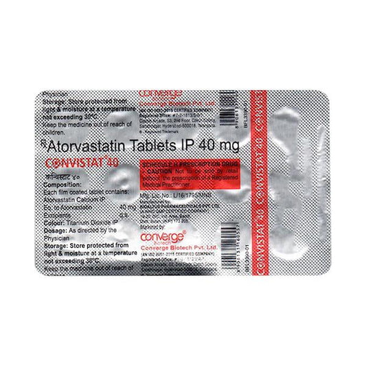 CONVISTAT 40 Tablet 15's - Global Surgicals
