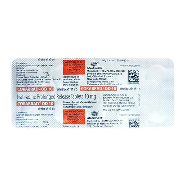 CORABRAD OD 10 Tablet 10's - Global Surgicals