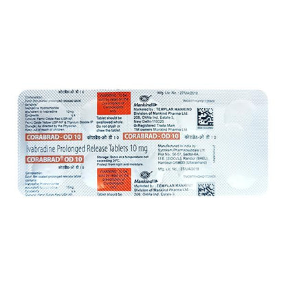 CORABRAD OD 10 Tablet 10's - Global Surgicals
