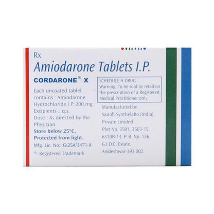 Cordarone X Tablet 10'S - Global Surgicals