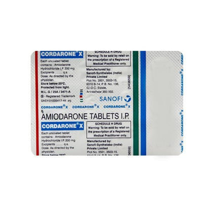 Cordarone X Tablet 10'S - Global Surgicals