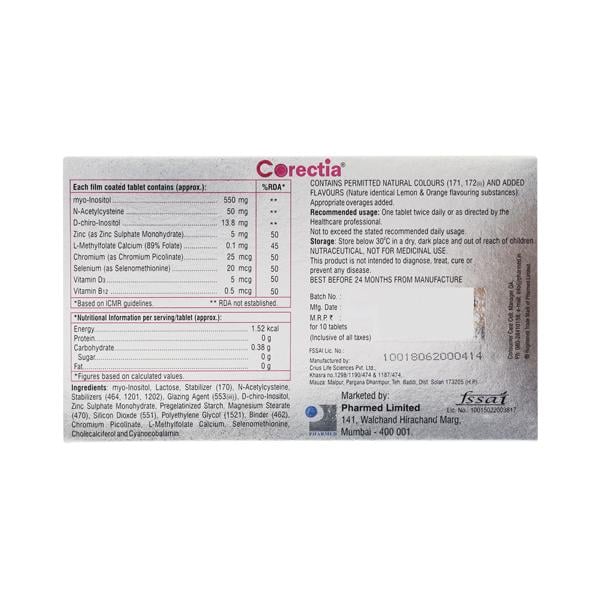 Corectia Tablet 10'S - Global Surgicals