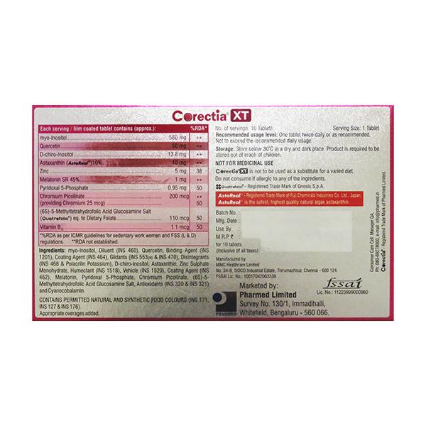 CORECTIA XT Tablet 10's - Global Surgicals
