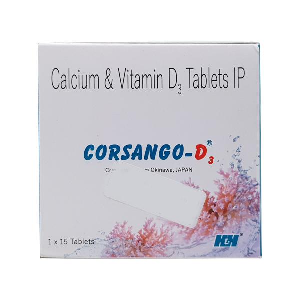 CORSANGO D3 Tablet 15's - Global Surgicals