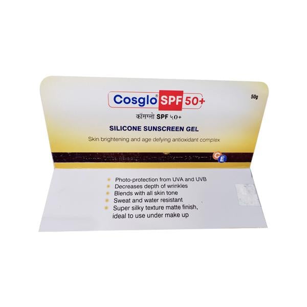COSGLO SPF 50+ PA+++ Sunscreen Gel 50gm - Global Surgicals