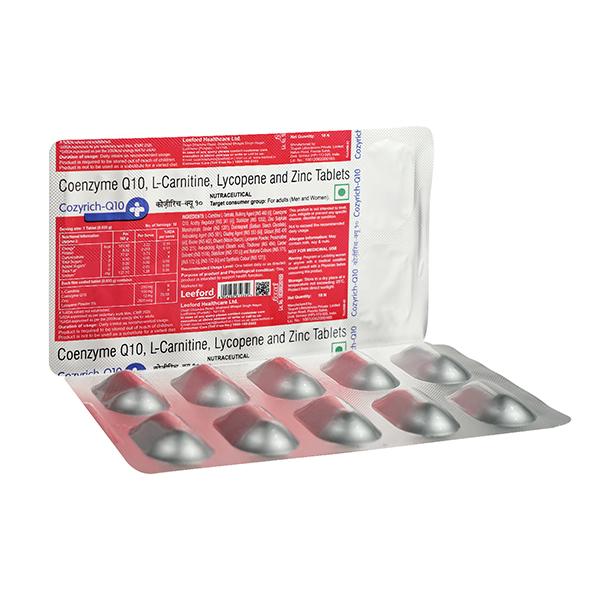 COZYRICH Q10 Tablet 10's - Global Surgicals