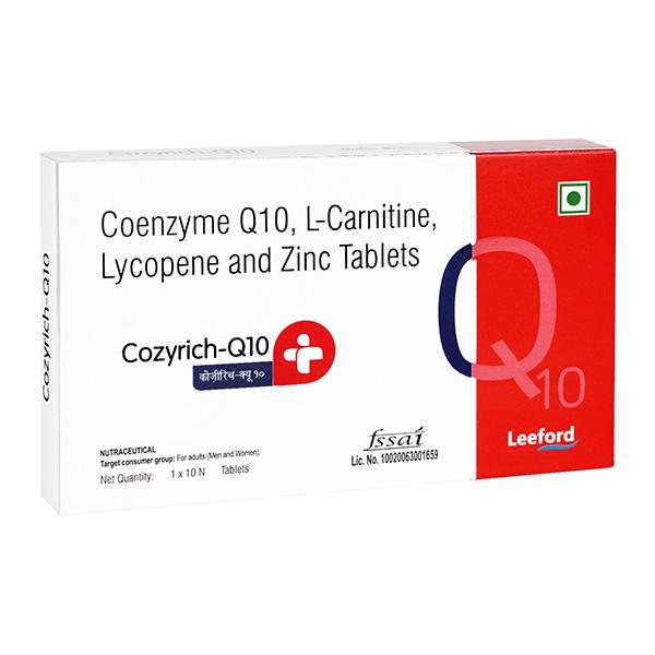 COZYRICH Q10 Tablet 10's - Global Surgicals