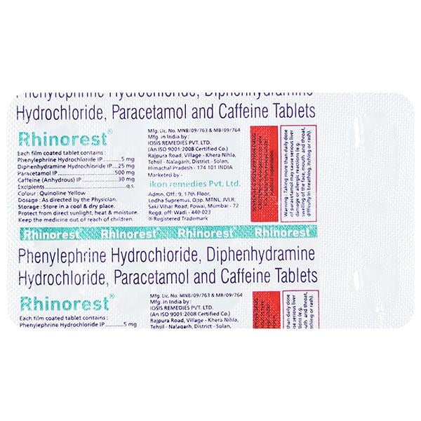 RHINOREST Tablet 10's