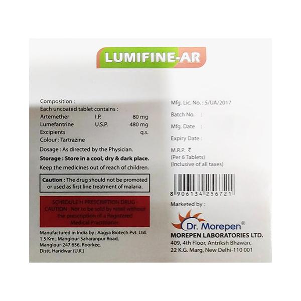 LUMIFINE AR Tablet 6's