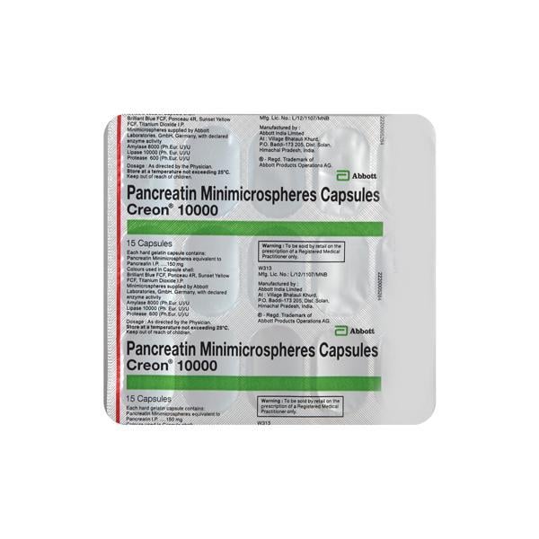 Creon 10000 Capsule 15'S - Global Surgicals