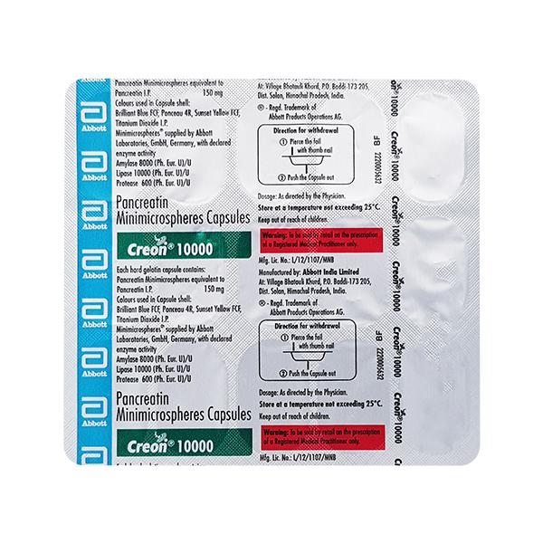 Creon 10000 Capsule 15'S - Global Surgicals