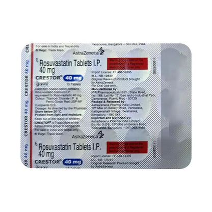 CRESTOR 40 Tablet 15's - Global Surgicals