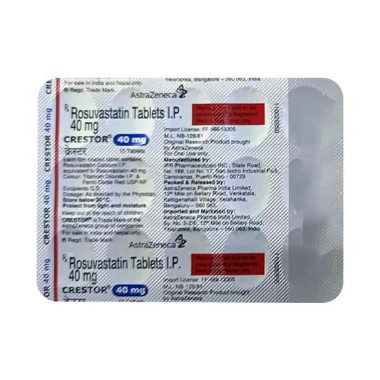 CRESTOR 40 Tablet 15's - Global Surgicals
