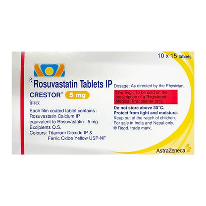 CRESTOR 5 Tablet 15's - Global Surgicals