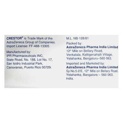 CRESTOR 5 Tablet 15's - Global Surgicals