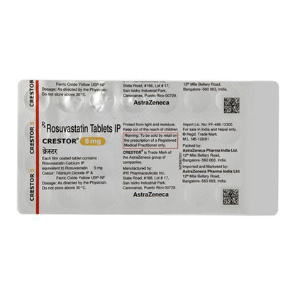 Crestor 5mg Tablet 30'S - Global Surgicals