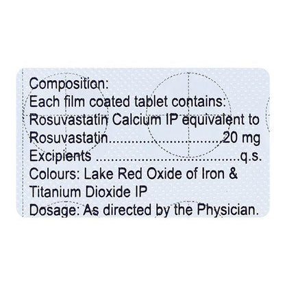 CREVAST 20 Tablet 15's - Global Surgicals