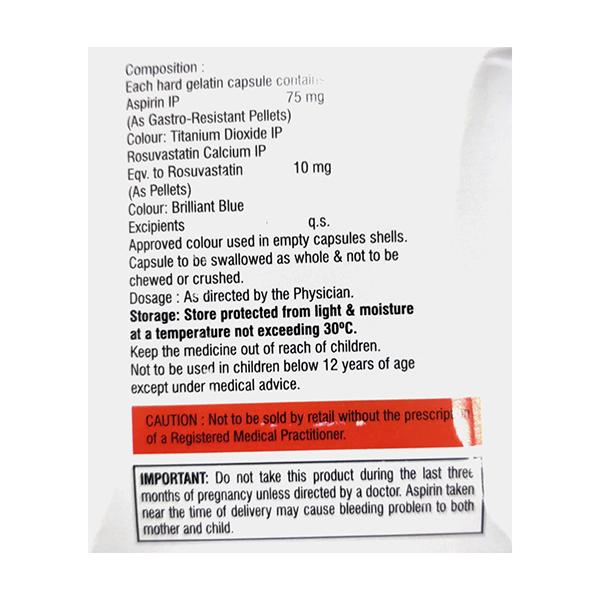 CREVAST A 10/75mg Capsule 10's - Global Surgicals