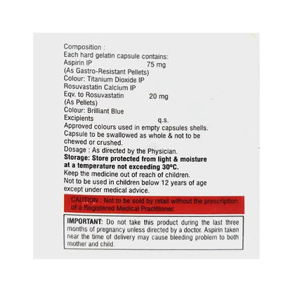 CREVAST A 20/75mg Capsule 10's - Global Surgicals