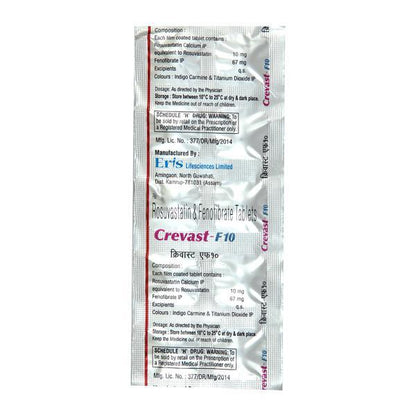 Crevast F 10mg Tablet 10'S - Global Surgicals