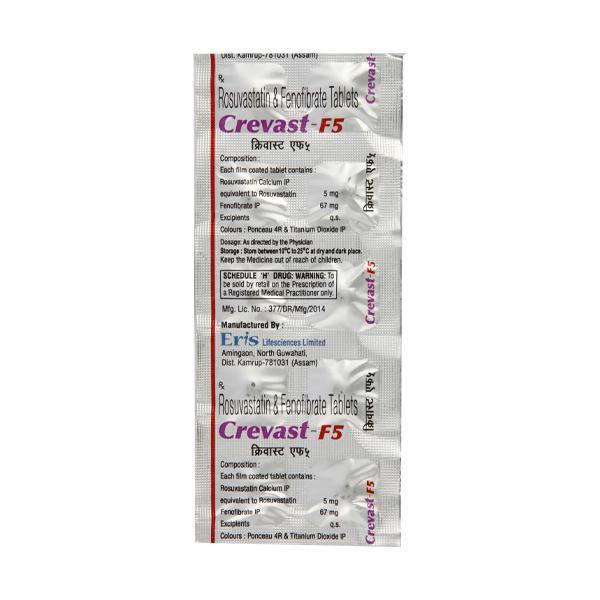 Crevast F 5mg Tablet 10'S - Global Surgicals