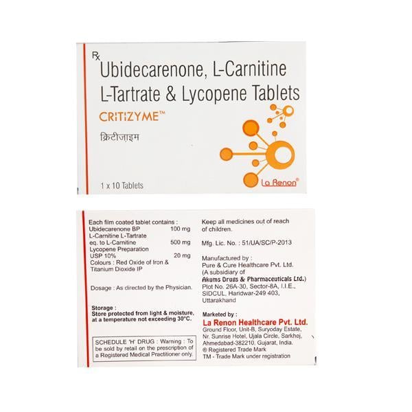 Critizyme Tablet 10'S - Global Surgicals