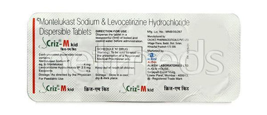 Criz M Kid Tablet 10'S - Global Surgicals