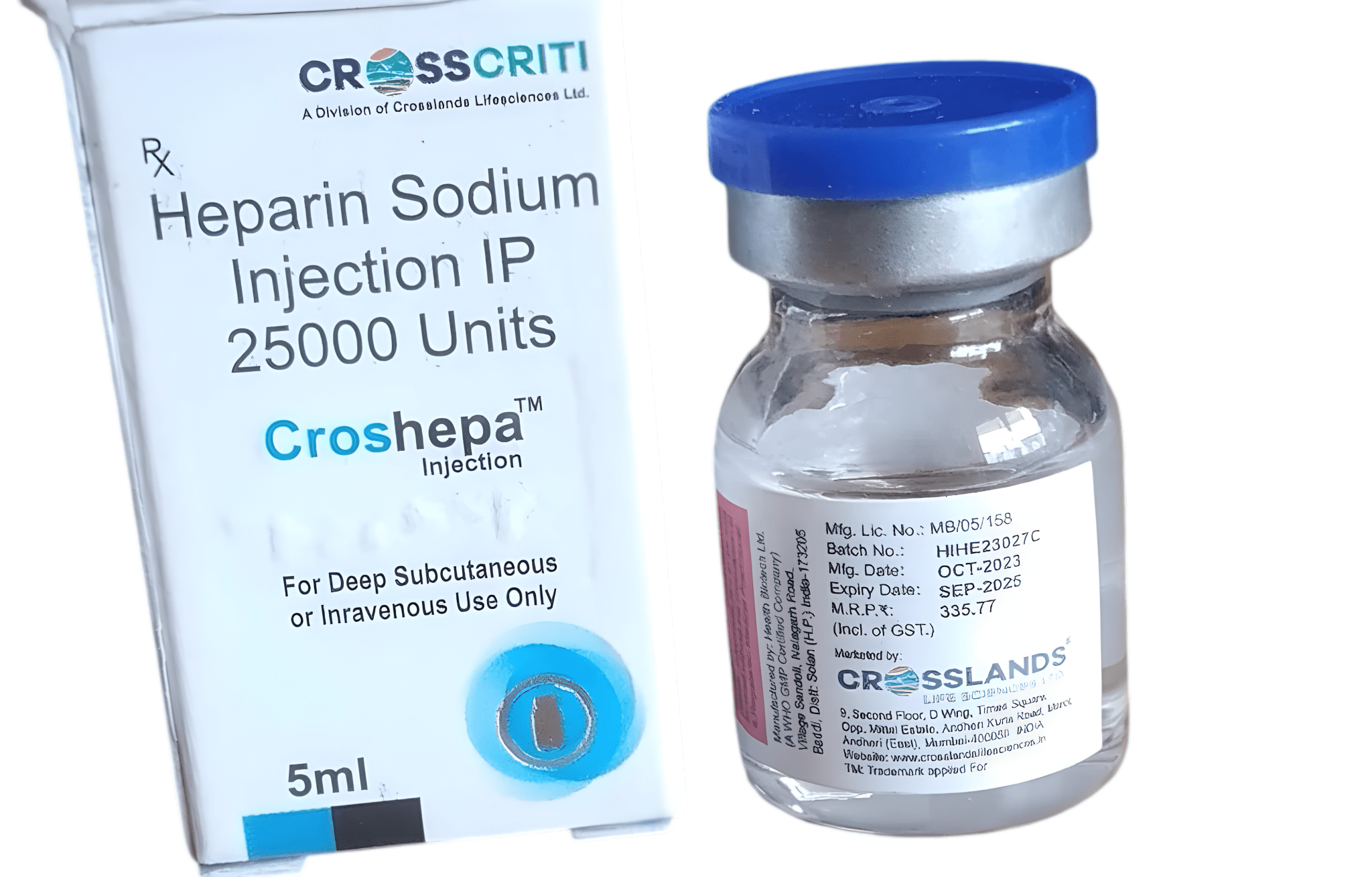 Croshepa 25000 IU 5ml Injection - Global Surgicals