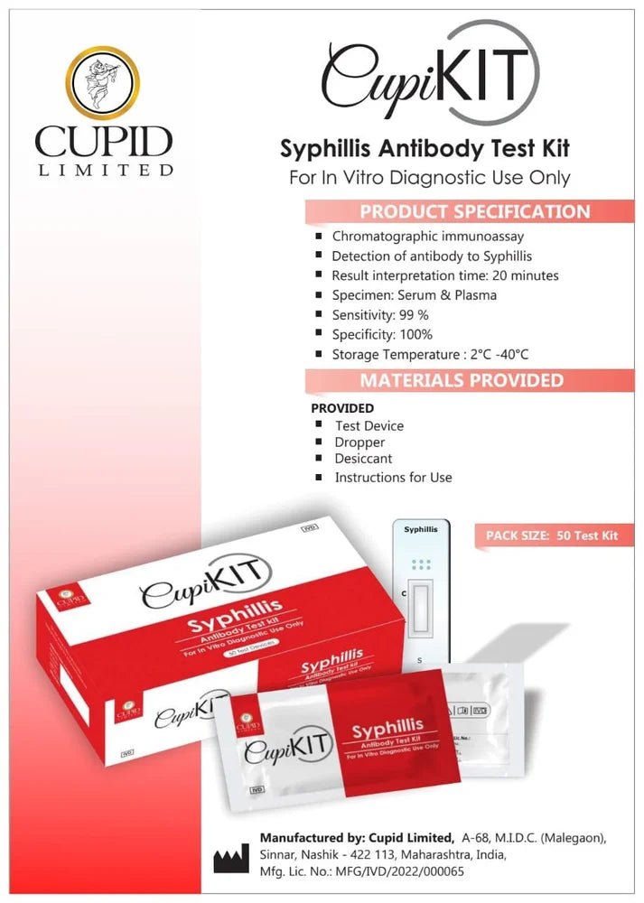 Cupikit Syphillis Antibody Rapid Card - Global Surgicals