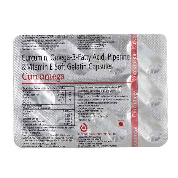 CURCUMEGA Capsule 10's - Global Surgicals