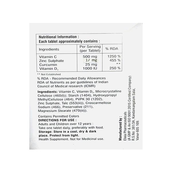 CURCURAYS CZ Tablet 10's - Global Surgicals