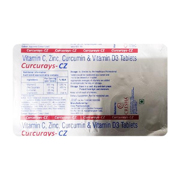 CURCURAYS CZ Tablet 10's - Global Surgicals