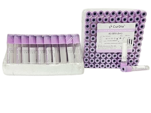 Curdia K3EDTA Vacuum Blood Collection Tube - Global Surgicals